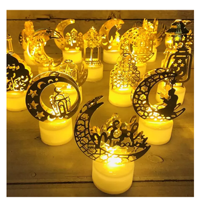 Prix de Gros Décoration Musulmane <span class=keywords><strong>Ramadan</strong></span> Kareem Bougies LED Maison Lumières Décor Aïd al-Fitr Aïd Moubarak Fournitures de Fête Festives - Product Image 1