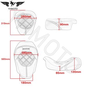 Sièges de moto YHMOTO robustes noirs pour modèles Touring 2009 et ultérieurs (hors modèles Trike) Accessoires de moto OEM - Product Image 5