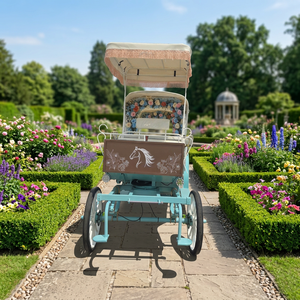 Carroza de Lujo Eléctrica con Diseño Clásico de Cenicienta para Bodas Reales, Personalizable por el Fabricante, con Decoración Floral - Product Image 1