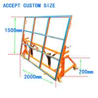 Chariot de transport de dalles en acier Speedone, table de fabrication mobile pour la manutention et le stockage de dalles de granit et de marbre