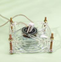 Ventilateur de refroidissement en acrylique pour hamster, prévention des coups de chaleur estivaux, accessoires pour cage en fer pour hamster