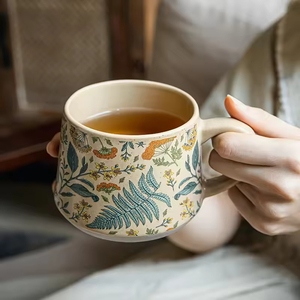 แก้วกาแฟเซรามิคการ์ตูนทันสมัยทำมือสุดสร้างสรรค์ ขายดี ของขวัญงานเลี้ยงสุดหรู พร้อมโลโก้สีสันสดใส ใช้กับเครื่องล้างจานและไมโครเวฟได้ - Product Image 5