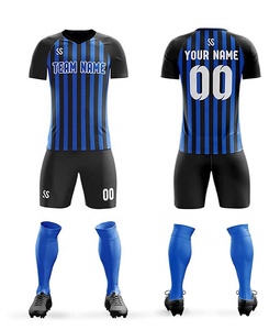 Wholesale Custom logo Sublimated Soccer Jersey Men's Football Uniform Shorts and <b>Socks</b> Soccer kit High Quality soccer uniform - Product Image 3