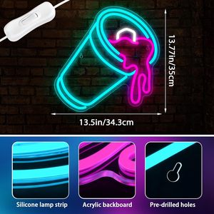 Letrero Luminoso LED de Neón para Hogar, Bar, Discoteca, Tienda, Ventana, Luz Decorativa, Luz de Ambiente, Luz Indicadora de Calle, 5v 12v - Product Image 2