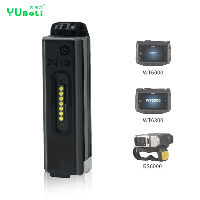 For Zebra WT6000 WT6300 RS6000 Replacement Li-ion Battery for Wearable Barcode Scanner & Ring Scanner Terminal