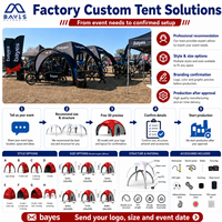 Tente gonflable imperméable personnalisée avec installation facile pour événements sportifs, marathons, festivals et compétitions en plein air