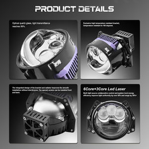 Lente de Proyector Láser Bi-LED Universal de 3 Pulgadas de Alta Calidad, Luz Alta y Baja, para Instalación y Modificación de Faros Delanteros Toyota - Product Image 5