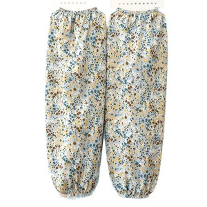 Manchons de bras en soie glacée à motif floral pour femme, élastiques, anti-UV, à manches longues, pour la protection en extérieur et le cyclisme, coupe ample, été - Product Image 3
