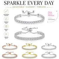 Bracelet en cristal de zircon électroplaqué GOODTIME GT-I23, design minimaliste de niche pour femmes, idéal pour le bureau et la carrière