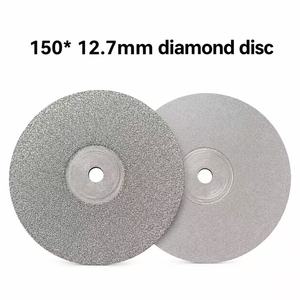 Toptan 6 inç 150*12.7mm # 600 Elmas Yüksek Düz Lap Disk Elektrokaplama Cilalama Plakası GREE Marka Değerli Taş Cam Parlatma İçin - Product Image 1