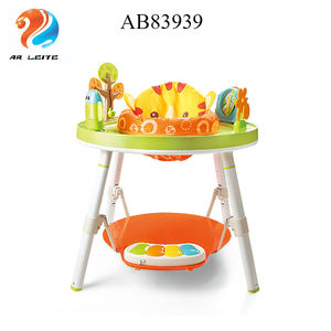 חדש יערות גשם לפעוטות משולבת 3 ב 1 חשמלי מוסיקלי jumperoo ג 'ונגל להקפיץ כיסא תינוק קפיצות כיסא תינוק הליכון - Product Image 5