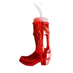 Bicchiere in Plastica da 24oz a Forma di Stivale, Creativo per Bevande Fredde e Birra, Tazza da Cowboy a Forma di Stivale - Product Image 4