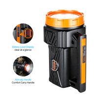 Linterna de Mano Helius IP63 Resistente al Agua, Alcance de 1500m, LED P50 T6, 3 Modos, Larga Duración, para Caza, Patrullaje y Actividades al Aire Libre