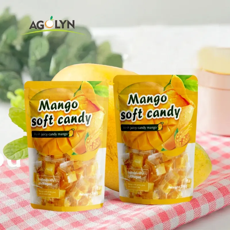 Delicioso cubo de gelatina frutado para doces gomosos personalizar doces gomosos de manga