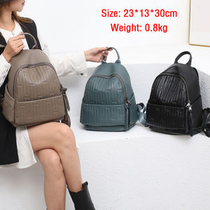 Mochilas de Moda de Cuero Andong para Mujer, Cuero Vacuno Genuino, Gran Capacidad, Bolsos de Hombro para Dama, Mochila Casual para la Escuela 8168-1 - Product Image 4