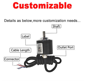 Độ chính xác góc 38mm 0.07 ° Độ phân giải 21 bit Đo góc chính xác cao Bộ mã hóa từ tuyệt đối một lượt RS485 Modbus - Product Image 6