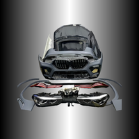 Para BMW X6 2017, actualización a 2024, modelos más antiguos X6 para actualizar el nuevo modelo, Kit envolvente que incluye faros delanteros, parachoques de coche
