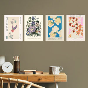 Le plus populaire Vente en gros <span class=keywords><strong>Botanique</strong></span> Tin Print Magnet Mounted Metal Poster Garden Style Flower Market Wall Decor Plaque - Product Image 5