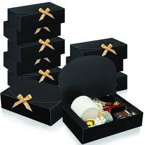 Recyclable Foldable Gift Paper Box For Food Cosmetic Bakery Clothes Product Packaging-Versatile And Eco-Friendly