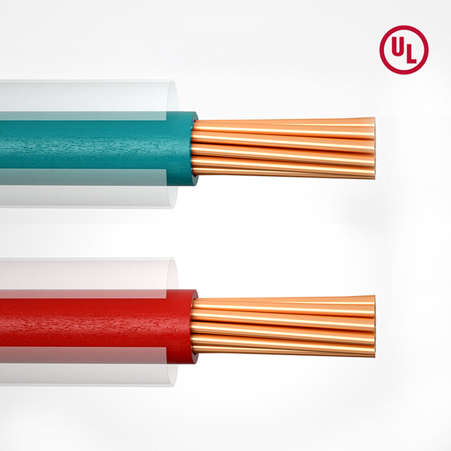 JZD 6 AWG THHN Building Wire Thermoplastic Nylon Coated 90℃ Dry Location Electrical Cable Commercial THHN Wiring and  Cable