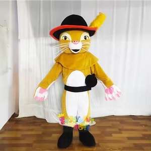 Costume da Mascotte del Personaggio Gatto in Pelle di Puss in Boots per Adulti, Certificato CE, da Guangzhou Enjoyment - Product Image 1