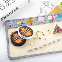 Fil Fireline, bobine de 50 yards, tressé 4 brins, noir et blanc, pour la fabrication de bijoux, bracelets et tissage de perles