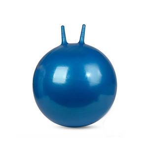 Balle de <span class=keywords><strong>Yoga</strong></span> Anti-éclatement pour enfant et adulte, 45cm, LOGO personnalisé OEM de dessin animé, équilibre écologique, entraîneur de saut en PVC avec poignée - Product Image 2