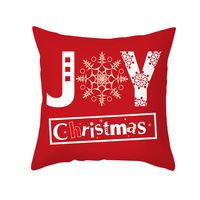 Housses de coussin de Noël 2026, housses de coussin en suède imprimées de lettres de dessins animés, housses de coussin décoratives pour la maison pour les fêtes