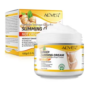 Aliver Lymphatic Drainage Ginger Slimming Cream Hot Cream Burns Fat Cream
