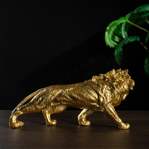 Adornos <span class=keywords><strong>de</strong></span> Animales <span class=keywords><strong>de</strong></span> León <span class=keywords><strong>de</strong></span> Estilo Europeo Transfronterizo, Decoración para el Hogar, Sala <span class=keywords><strong>de</strong></span> Estar, Escritorio, Oficina, Mueble <span class=keywords><strong>de</strong></span> TV, Artesanía <span class=keywords><strong>de</strong></span> Resina Sintética - Product Image 4