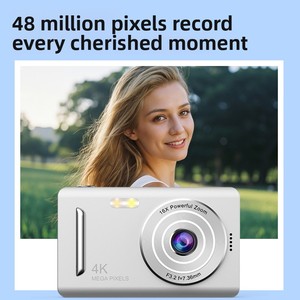 กล้องเด็ก 4K Ultra HD ซูมดิจิตอล 16 เท่า หน้าจอ 3.0 นิ้ว ตัวกล้องพลาสติก สีชมพูและสีดำ สำหรับเด็ก - Product Image 2