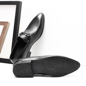 Chaussures décontractées pour hommes, mocassins à bout pointu respirants, pour les occasions spéciales, mariage, chaussures en cuir élégantes - Product Image 6