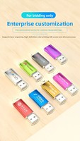 Nouvelle clé USB 2.0 USB3.0 4 Go 8 Go 16 Go 32 Go 64 Go 128 Go, porte-clés en métal, clé USB, cadeau d'entreprise, logo imprimé