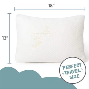 Oreiller pour <span class=keywords><strong>bébé</strong></span> en mousse à mémoire <span class=keywords><strong>de</strong></span> forme douce en bambou, mini oreiller pour la sieste des petits garçons et petites filles - Product Image 6