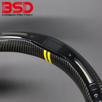 BSD Carbon für Dodge Durango RT SRT8 Hellcat Marke New Racing Style Custom Real Carbon Faser LED beheiztes Lenkrad