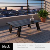 Table pliante compacte moderne écologique en aluminium, légère, portable, durable, mobilier d'extérieur pour le camping, le barbecue, la pêche, la plage