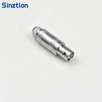 Connecteur RF coaxial circulaire push-pull demi-lune mâle Sinztion S Series FFA, compatible aviation