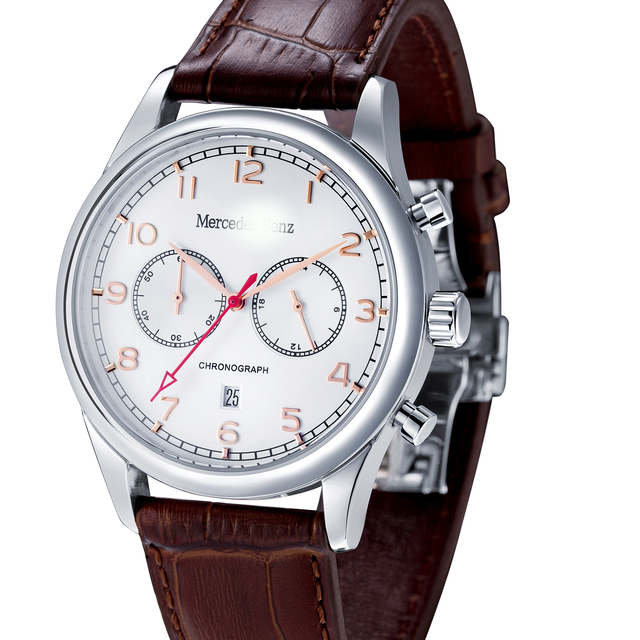 Luxury Chronograph Stainless Steel Water Resistant 50M Wrist Mens Watch OEM