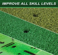 3-en-1 Golf Trois Tapis Simulateur Remplaçable Tapis de Frappeur Qualité Pelouse Pratique Intérieur Extérieur Entraînement Swing Mat