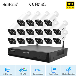 Srihome nvs007 Mạng ghi <span class=keywords><strong>video</strong></span> 8MP 16CH thông minh <span class=keywords><strong>H.264</strong></span>/H.265 NVR với phát hiện chuyển động báo động 4G LTE hỗ trợ giao thông - Product Image 5