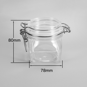 Vente en gros de contenants cosmétiques vides pot <span class=keywords><strong>Kilner</strong></span> 200g 250g 275g de pots de <span class=keywords><strong>beurre</strong></span> corporel de karité en plastique avec couvercles scellés - Product Image 5