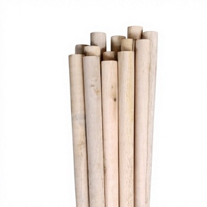 Vietnamese Natural Wood Portable Toilet Pipe <b>Mop</b> Broom with Wooden Handles Eco-Friendly Lightweight Design - Product Image 1