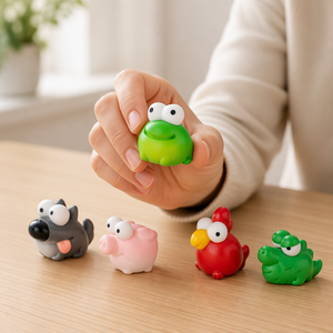 Figuras <span class=keywords><strong>de</strong></span> Animales <span class=keywords><strong>de</strong></span> Ojos Grandes, Rana, Lobo, Cerdo, <span class=keywords><strong>Gallo</strong></span>, Cocodrilo, <span class=keywords><strong>de</strong></span> Resina Coleccionable, Adorno para Pastel <span class=keywords><strong>de</strong></span> Animales <span class=keywords><strong>de</strong></span> Granja, Recuerdo <span class=keywords><strong>de</strong></span> Fiesta, Regalo para Niños - Product Image 1