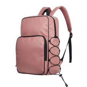 PU Leather <b>Backpack</b> College Rucksack School Bag Waterproof Travel Daypack <b>Large</b> Capacity Zipper Closure Unisex - Product Image 4