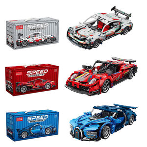 Ept nóng bán 1:18 kỹ thuật RC siêu đua xe khối xây dựng tương thích tự làm đồ chơi cho trẻ em ABS nhựa đóng gói trong Bộ hộp - Product Image 1