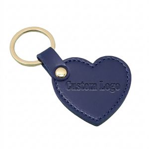 Custom Laser Logo Fashion Decoration Love Shape Accessories Heart-Shaped Double Side Small Car <b>Key</b> <b>Ring</b> Pendant Keychain - Product Image 1