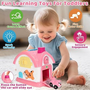 Jouets <span class=keywords><strong>Montessori</strong></span> Maison d'apprentissage musicale Jouet pour bébé Mère Enfants Jouet éducatif Jouet <span class=keywords><strong>bilingue</strong></span> - Product Image 2
