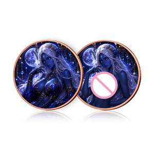 Pièces de monnaie en cuivre double face OEM/ODM de 1 oz, Baddies, en cuivre pur .999, motif Art Goddess - Product Image 1