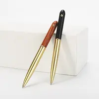 Groothandel Palissander Pennen Met Custom Logo Metalen Messing Pen Ontwerp Hout Executive Pennen Luxe Relatiegeschenk