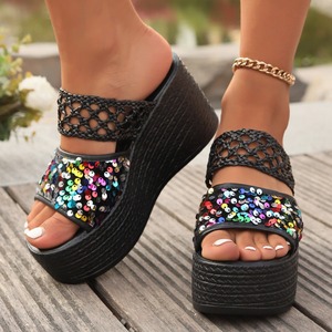 Summer Spring Winter New European and American Fashion <b>Platform</b> <b>Wedge</b> Heels Casual Plus Size Women's Roman - Product Image 2